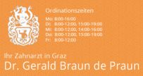 Zahnarzt Dr. Gerald Braun de Praun