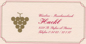Weingut Buschenschank  Familie Hackl