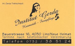 Kosmetik - Fußpflege Linz Institut Gerda Kosmetik - Fußpflege Linz Institut Gerda