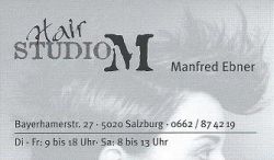 Hair-Studio-M, Manfred Ebner